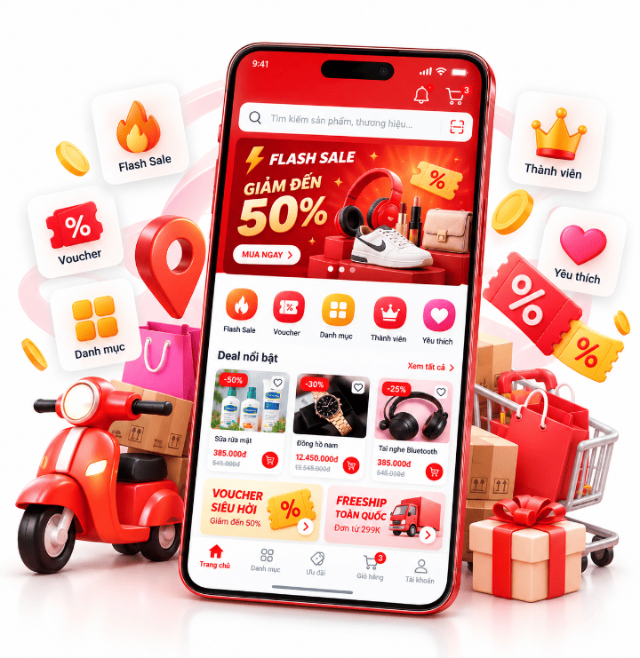 Giải pháp công nghệ hiện đại trong app bán hàng